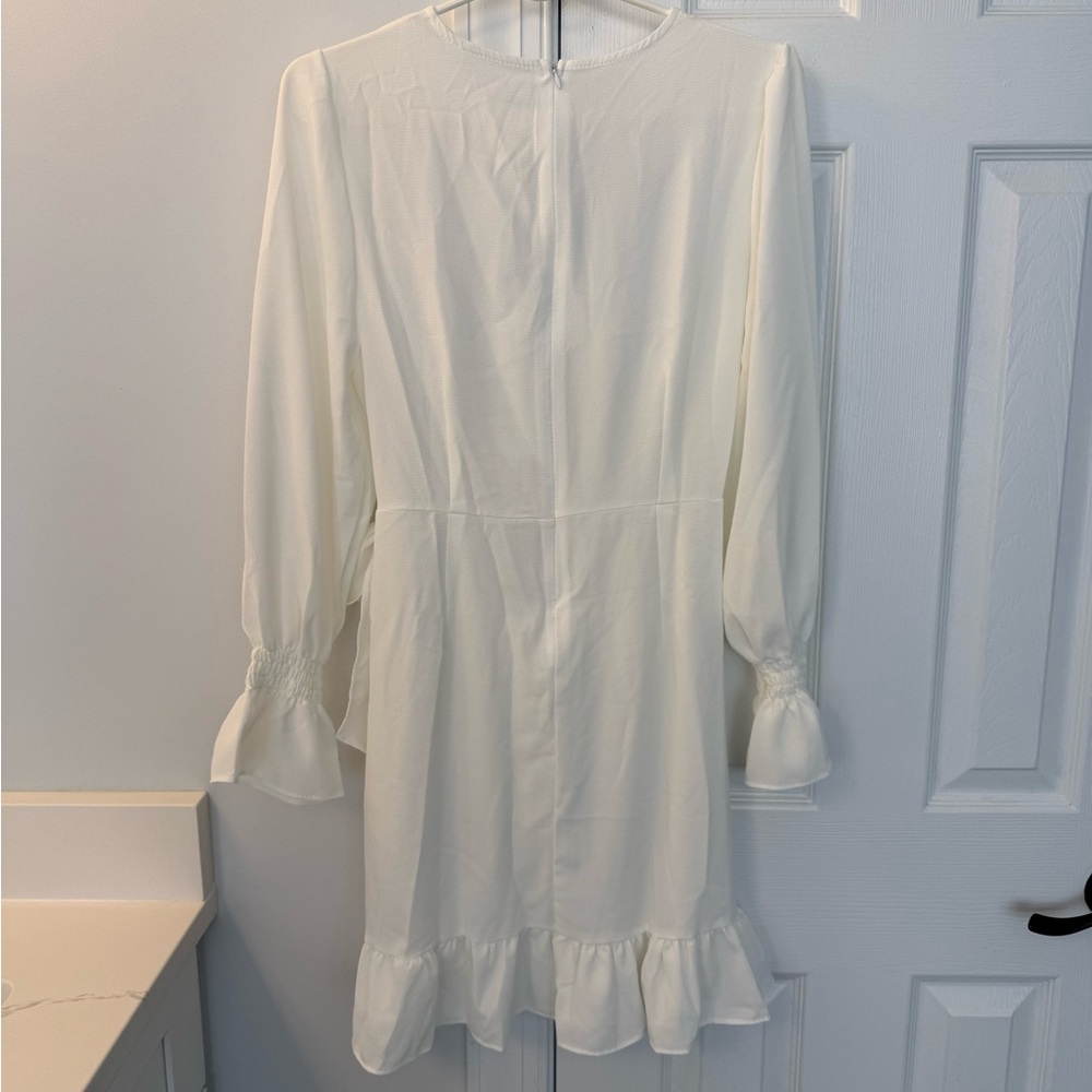 White Ruffle Dress - Picture 2 of 2